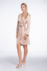 Wrap Dress Gold pink