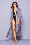 Cleodora Kimono Black Pattern
