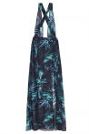 Afrodite Blue Flower Long Dress