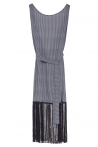 Elettra Fringe Black Pattern Dress