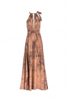 Cleta Long Dress Pink Marble