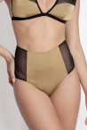 Slip vita alta light gold tulle