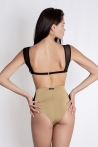 High waist Bottom light gold mesh