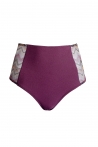 Slip vita alta Plum mesh