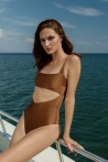 Bow Swimsuit  bronze