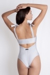 Bow Swimsuit silver