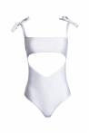 Bow Swimsuit silver