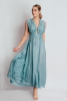 Priscilla Long Dress Azur